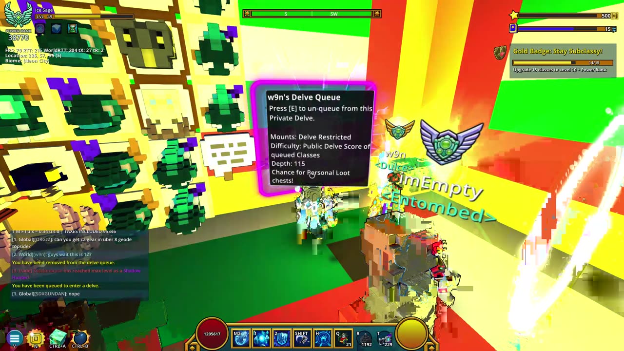 TROVE late stream chill gameplay, delves, quests