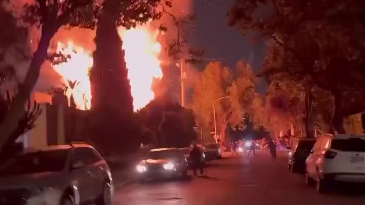 Hollywood arson fire