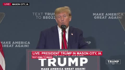 President Trump in Mason City, IA Jan 5, 2024