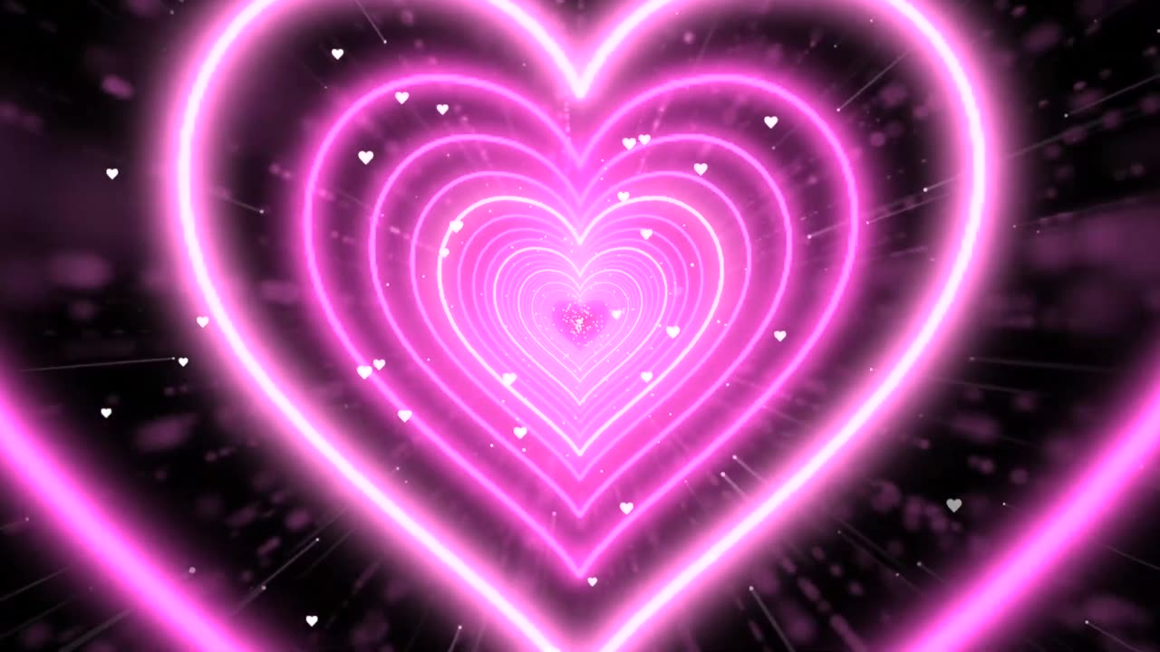 1073. Pink Heart Animation 💖 Romantic Radiance Heart Heart