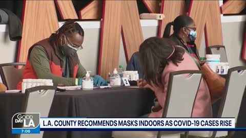 LA County health officials recommend indoor masking as COVID cases rise