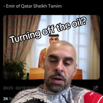 EMIR OF QATAR SHEIGH TAMIM-GAZA BOMBING DONT STOP NO OIL TO THE WORLD