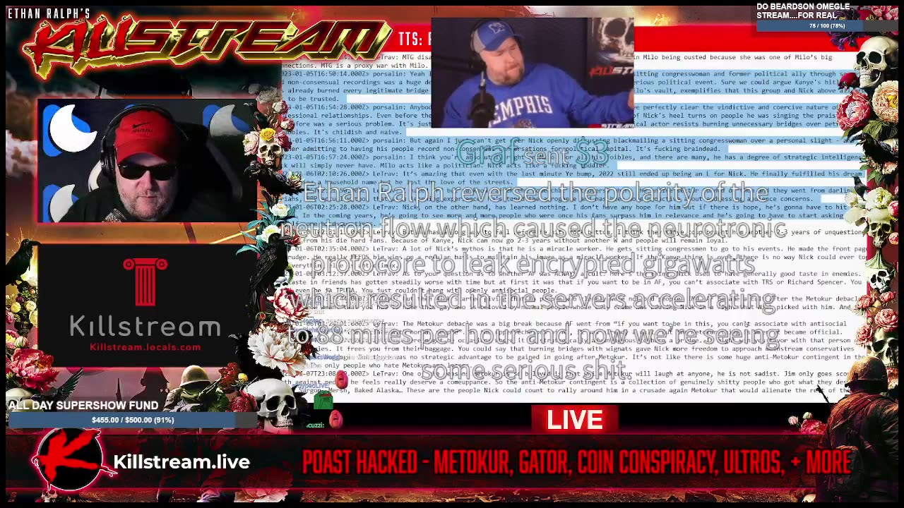 KILLSTREAM: POAST HACKED - METOKUR, GATOR, COIN CONSPIRACY, ULTROS, + MORE