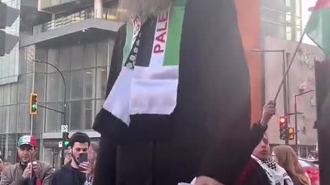 rabbin Dovid Feldman, porte-parole de Neturei Karta groupe intern juif orthodoxe antisioniste