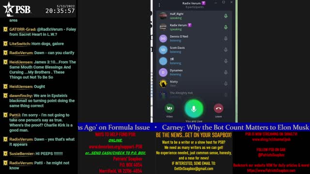 2022-05-13 19:00 EDT - Digging Deeper: with Raddix, and DrunkPiñata