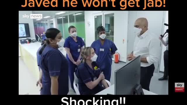 NHS doctor tells Sajid Javed he won't get jab!