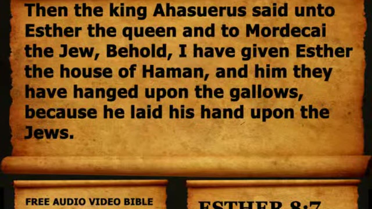 Bible Book 17. Esther Complete 1-10, King James Version (KJV) Read Along Bible