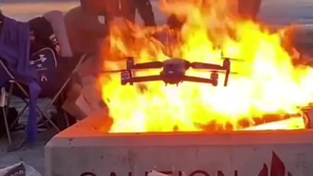 drone vs fire