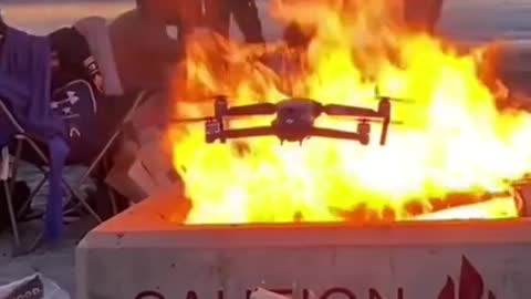 drone vs fire