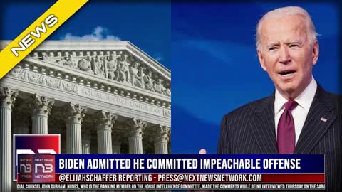 Biden admits he is doing an impeachable offense! Please watch and share!