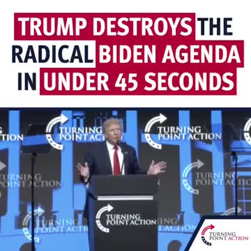 Trump Destroys Biden Agenda in 45 seconds