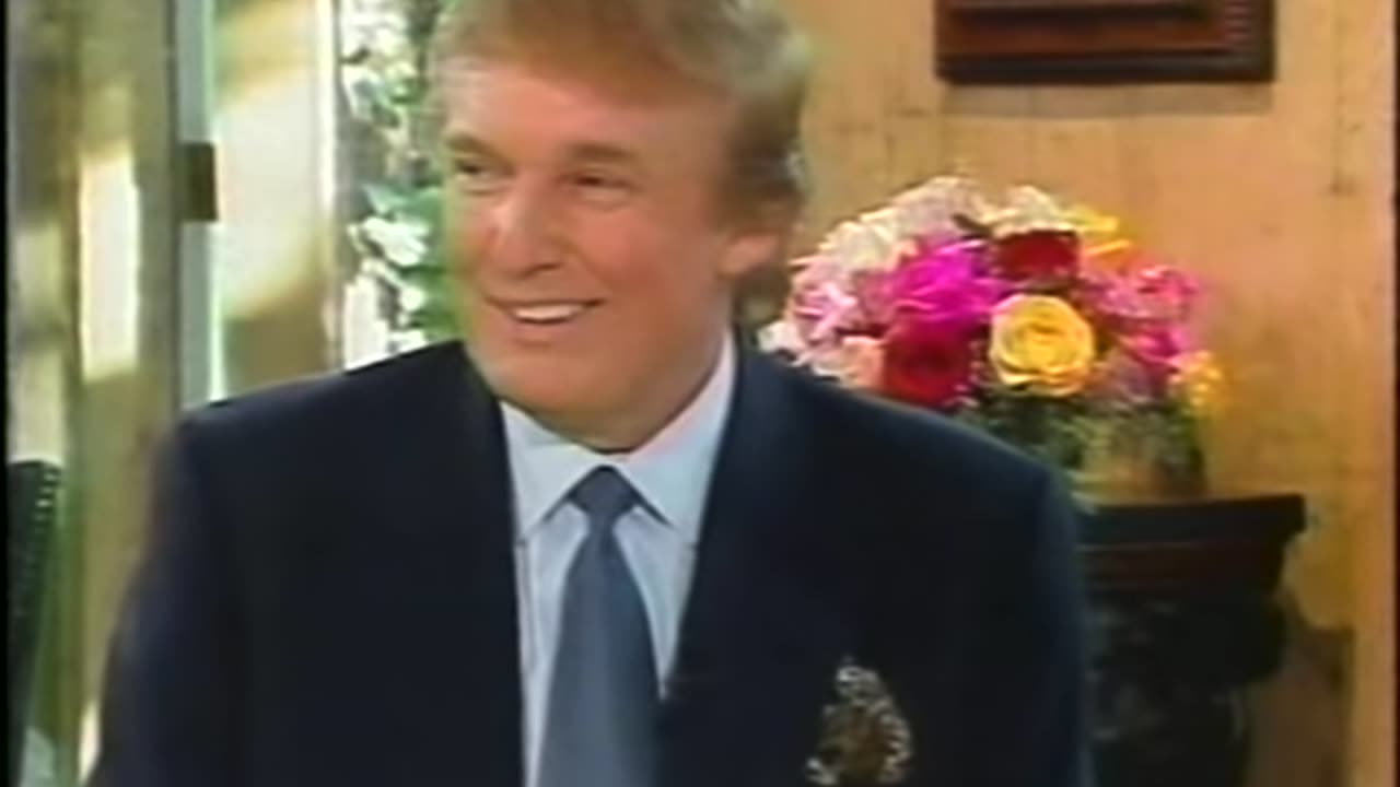 1998 future president Donald Trump on Roseanne with Roseanne Barr from NYC