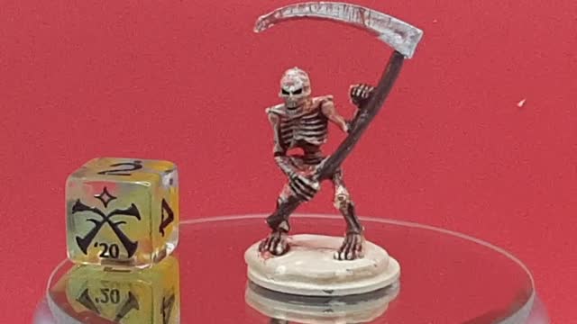 Bloody Skeleton miniature. Tabletop RPG. DND. PATHFINDER.