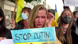 'Stop Putin': protesters around the world express fears