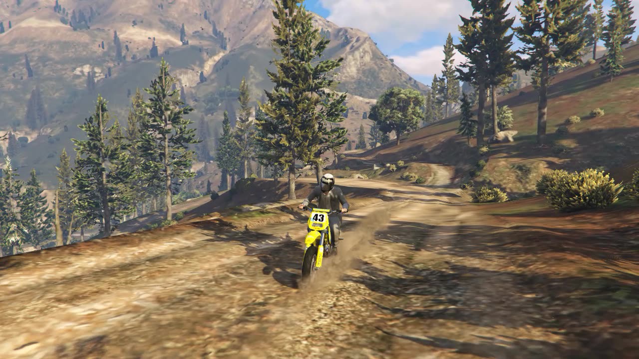 GTA V bike ride cinematic shot #1