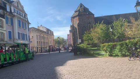 Out side the Unterlinden Museum
