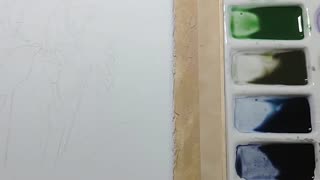 [Watercolor] White Iris in Summer Flower Story System Lesson 1