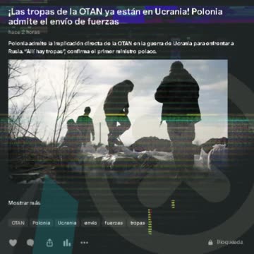 ¡Las tropas de la OTAN ya están en Ucrania! Polonia admite el envío de fuerzas