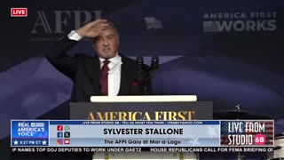 Sylvester Stallone: "Guess what? We got the 2nd George Washington [President Trump]! Congratulations!"