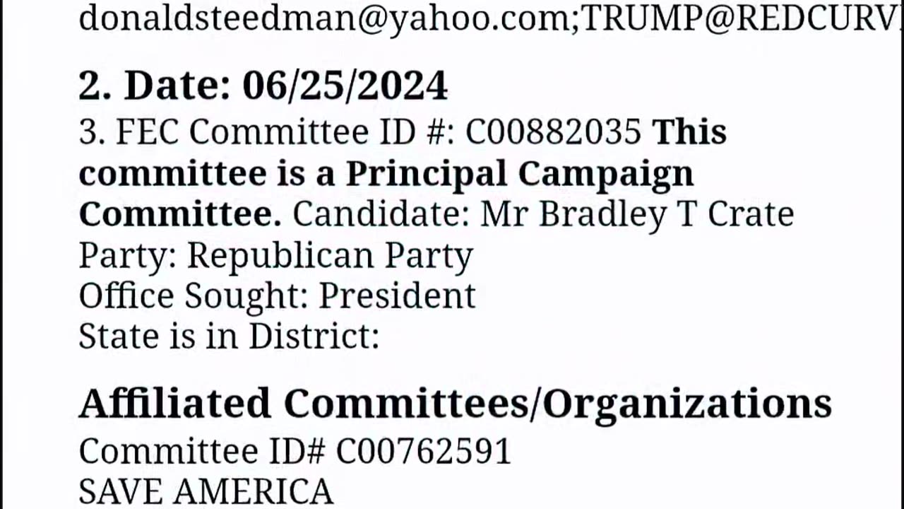 If this is true FEC Filings