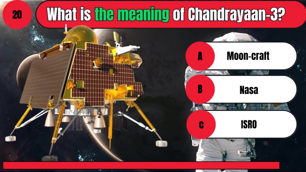 Chandrayaan 3 quiz