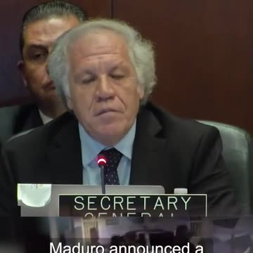 Luis Almagro (OEA): «Maduro y sus seguidores son imputables»
