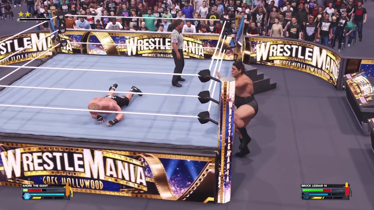 Andre The Giant VS Brock Lesnar - WWE 2K24