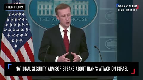 National Security Advisor Speaks About Iran's Attack on Israel