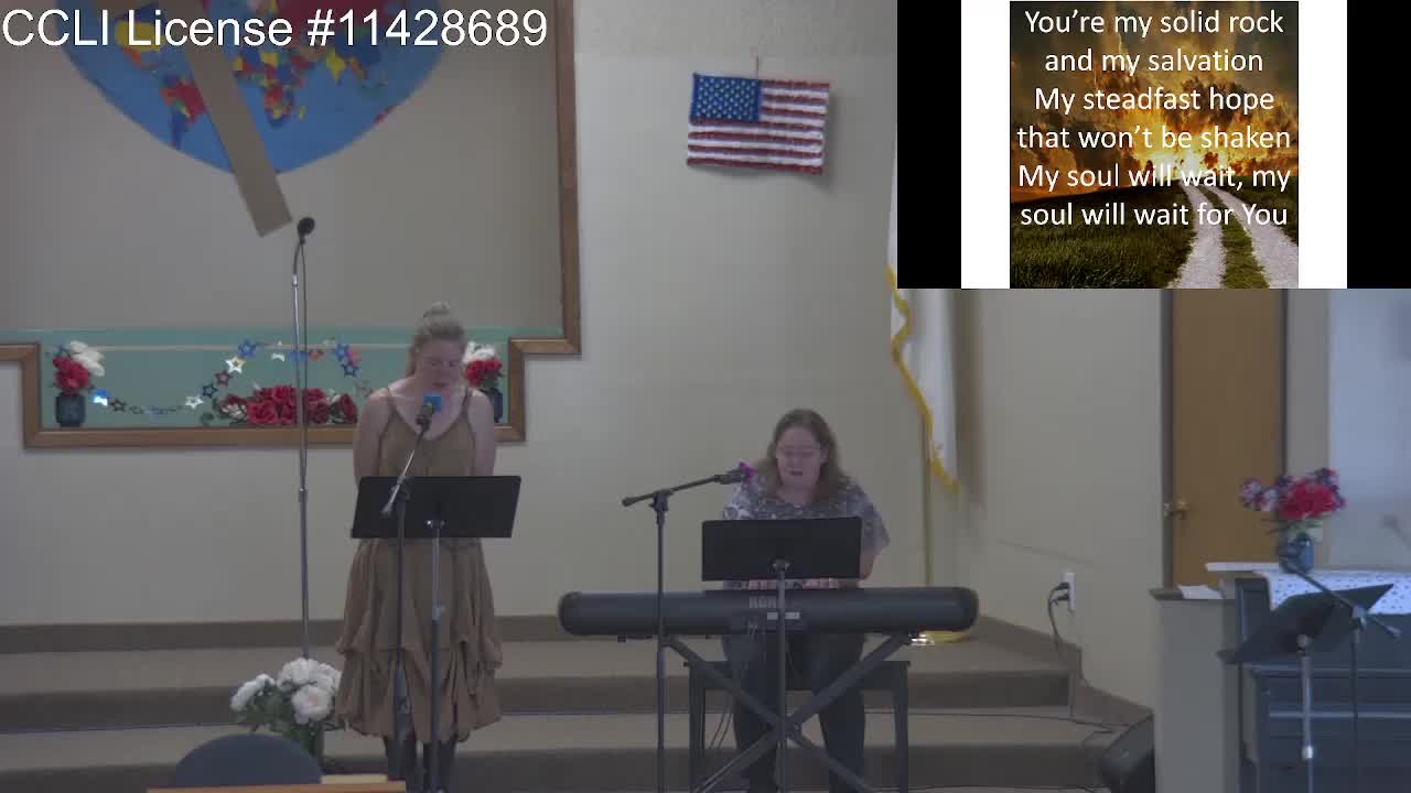 Moose Creek Baptist Church Sing “My Soul Will Wait“ During Service 6-26-2022