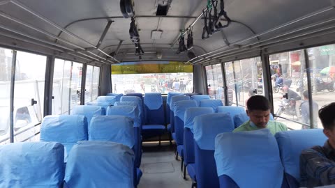 Nepal Roadways Bus Traveling