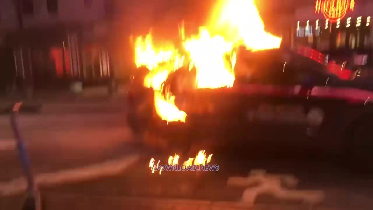 Soros' Antifa Army Blows Up Atlanta Police Car - 1/21/23