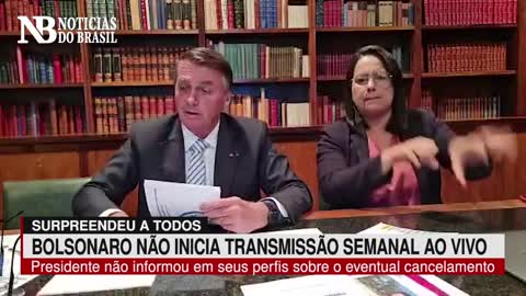 Bolsonaro surpreende e tradicional Live Semanal não é transmitida