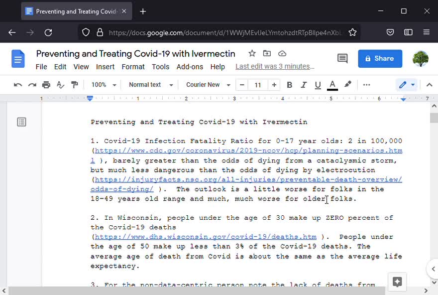 Preventing and Treating Covid-19 with Ivermectin - Iola, WI - Presentation Notes