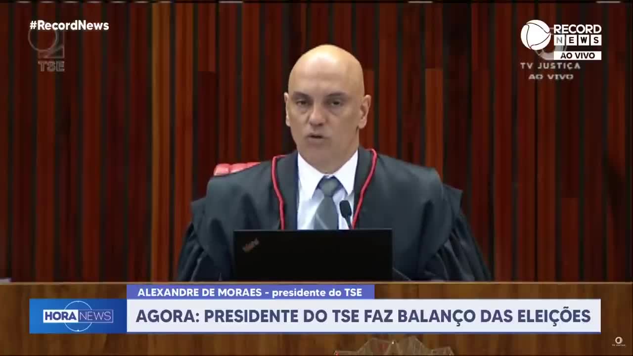 Alexandre de Moraes fala sobre manifestações após o resultado das eleições