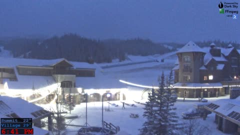 Time-lapse video from the Big Sky Resort in Montana on October 31st 2018.