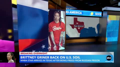 Brittney Griner lands on US soil after prison release