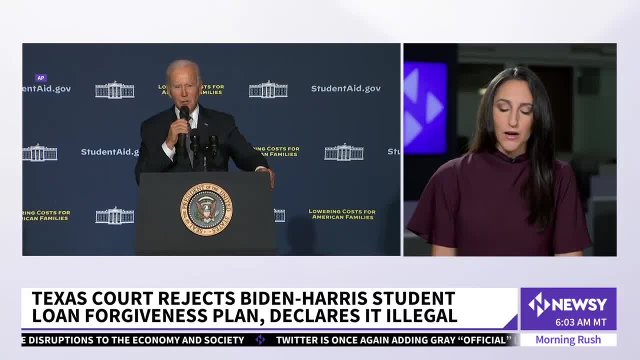 Biden Loan Forgiveness Plan Disapproved by U.S. Judge in Texas