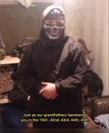 A Russian soldier recorded a message for Ukrainian