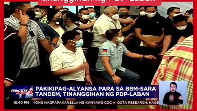 Pakikipag-alyansa para saBBM-Sara tandem,tinanggihan ng PDP-Laban