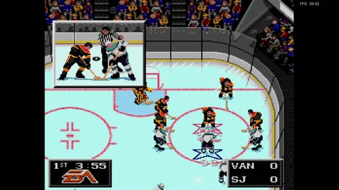 NHL '94 Franchise Mode 1990 Regular Season G23 - Hockeyfan (VAN) at Len the Lengend (SJ)