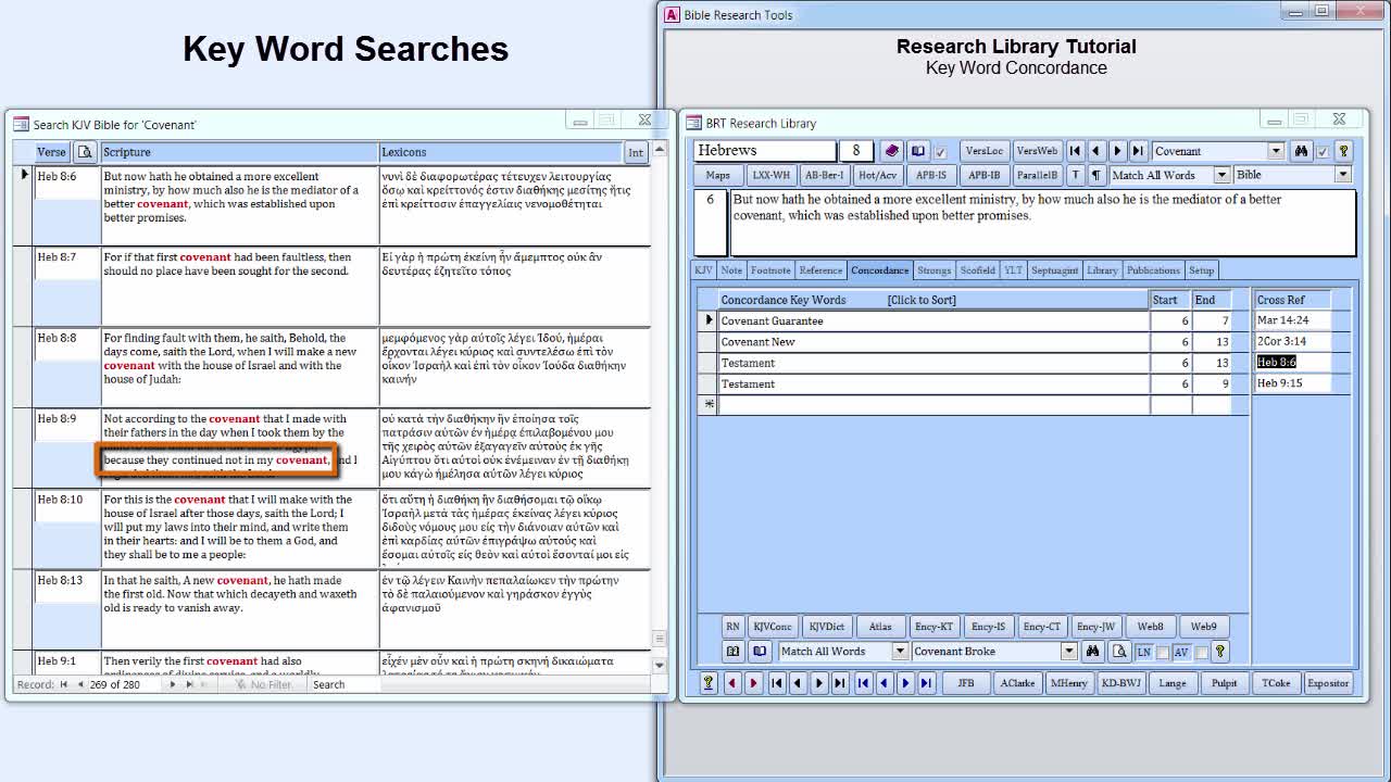 Research Library Tutorial 05: Concordance