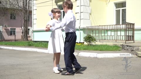 Children Waltz Dance Girl Boy