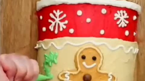 Christmas Cake Dacoration Idea