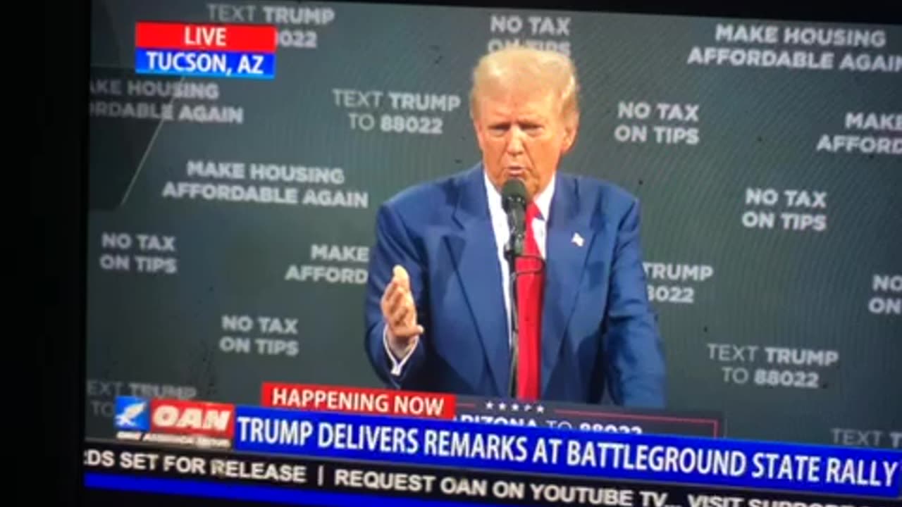 OAN Trump delivers remarks at battleground state in Tucson 05:48 PM