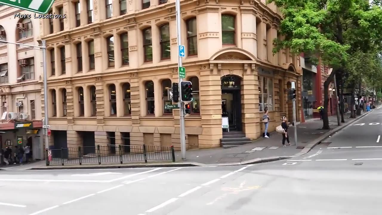 Australia Sydney City - Walking To The New IMAX at Darling Harbour From George Street Town Hall