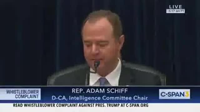 Adam Schiff just fabricated, the contents of the Trump phone call with Ukraine Septembe 27th 2019