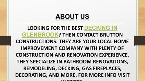 Best Decking in Glenbrook