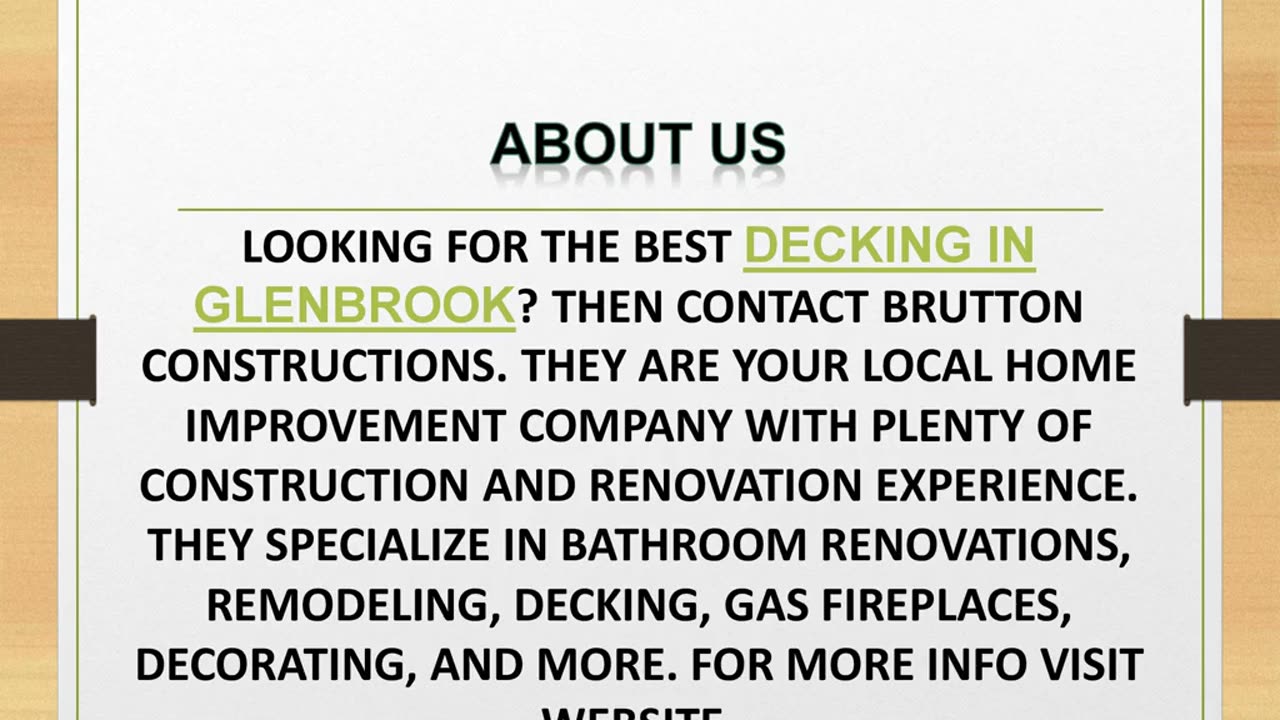 Best Decking in Glenbrook