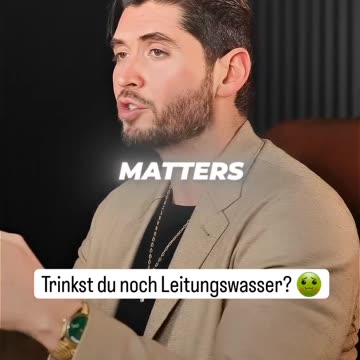 A important reminder - Tap Water