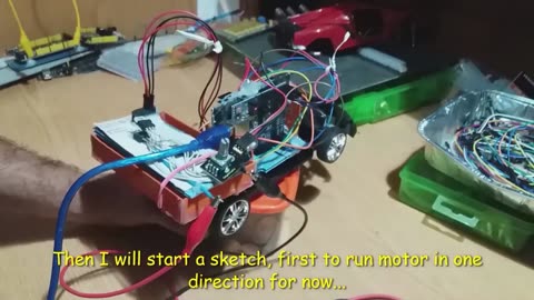 Motor running and speed calculation on my Arduino car.